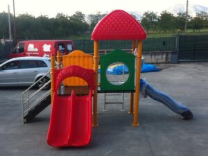 BJ-A1501 Used Outdoor Playground ? Mini Playground Equipment | Bluejayset Playground Heaven