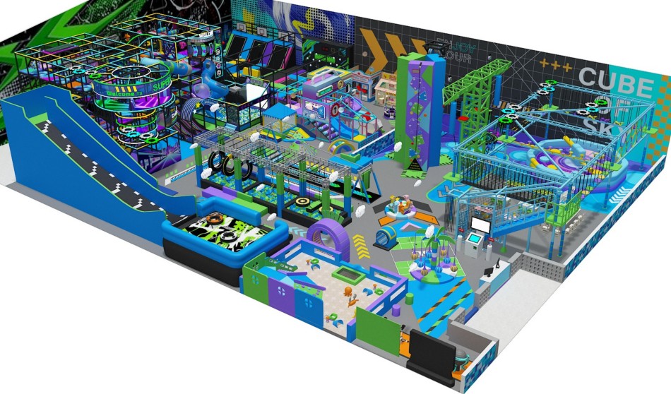 BJ-JB005 - Adverture indoor sport center - Trampoline Park | Bluejayset Playground Heaven