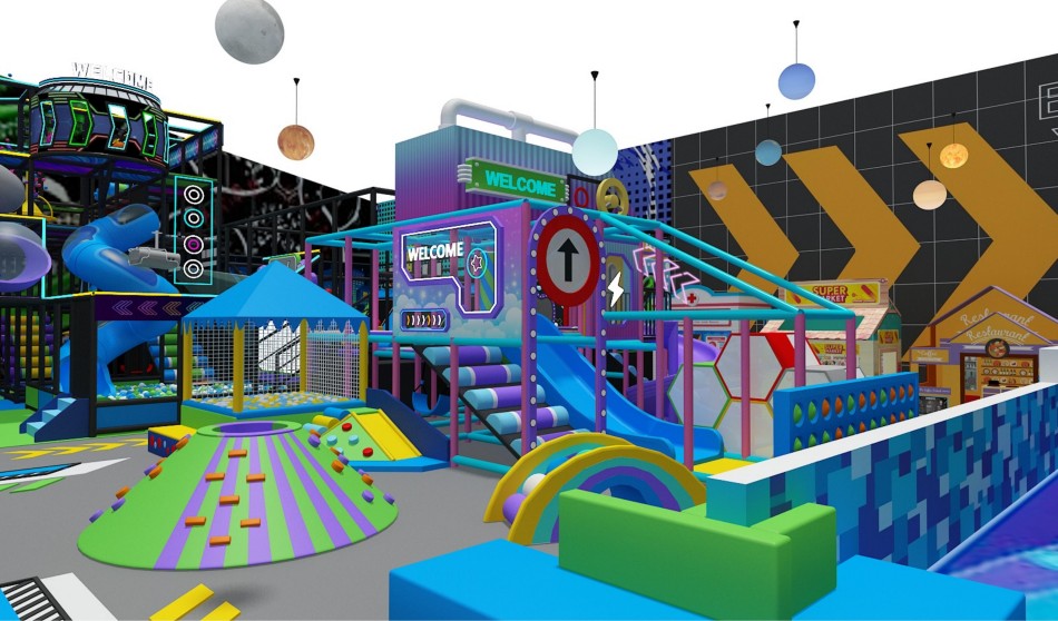 BJ-JB005 - Adverture indoor sport center - Trampoline Park | Bluejayset Playground Heaven