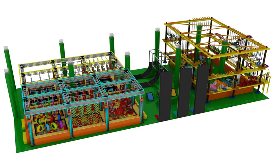 Adverture play structure ? Ninja Warrior Courses | Bluejayset Playground Heaven