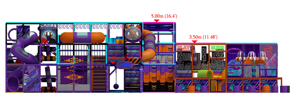 BJ-JA036 - Big trampoline park - Trampoline Park | Bluejayset Playground Heaven
