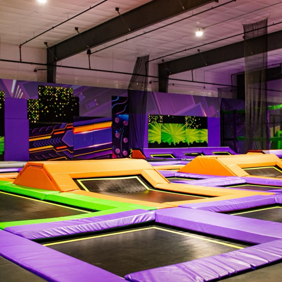 BJ-JA036 - Big trampoline park - Trampoline Park | Bluejayset Playground Heaven