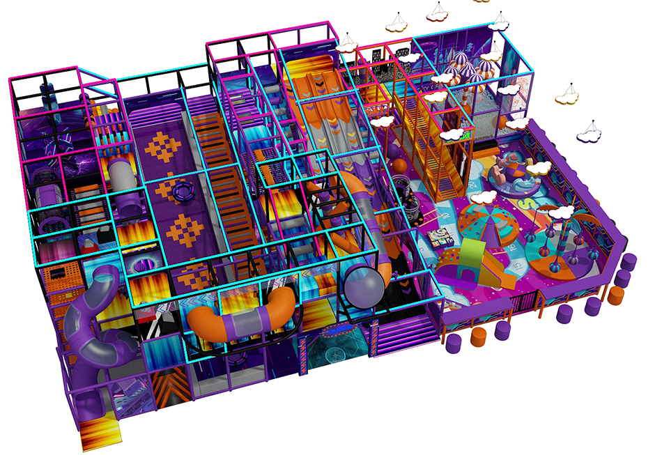 BJ-JA036 - Big trampoline park - Trampoline Park | Bluejayset Playground Heaven