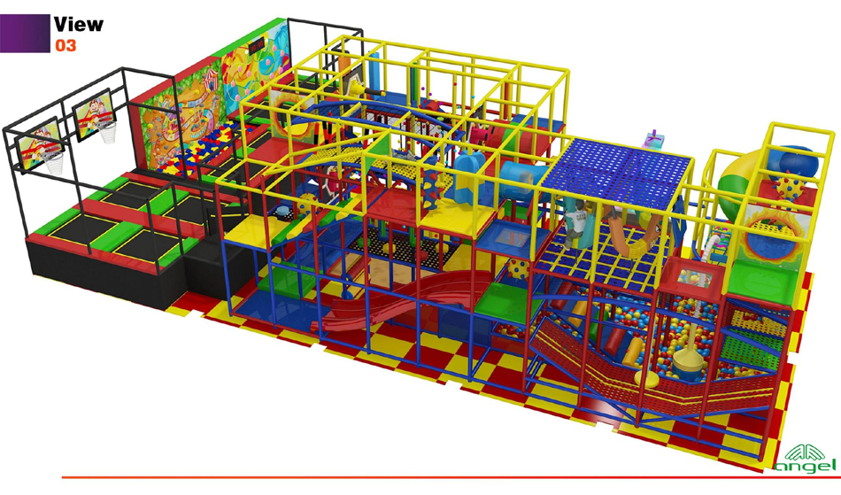 BJ-B1636 - childrens indoor playground - Indoor Playgrounds | Bluejayset Playground Heaven