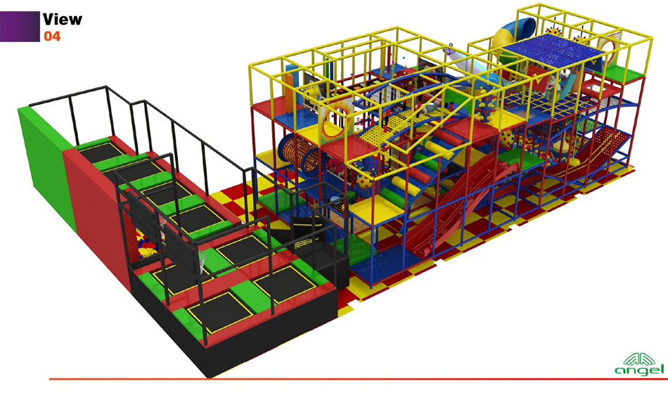 BJ-B1636 - childrens indoor playground - Indoor Playgrounds | Bluejayset Playground Heaven