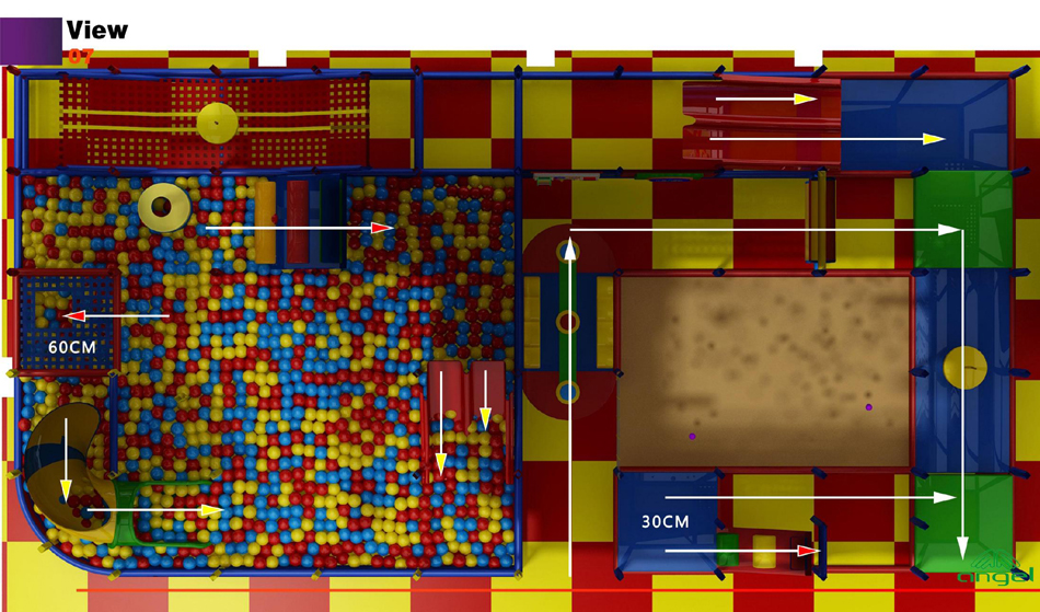 BJ-B1636 - childrens indoor playground - Indoor Playgrounds | Bluejayset Playground Heaven