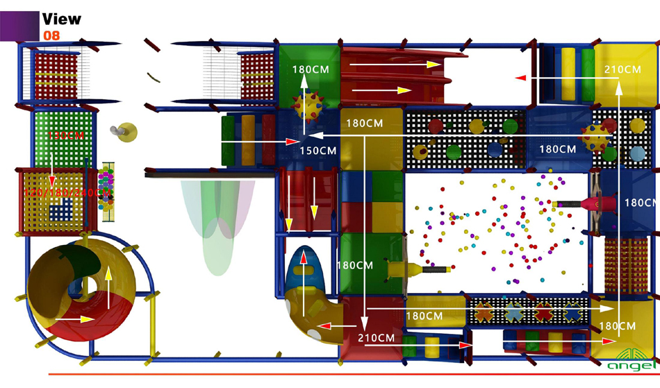 BJ-B1636 - childrens indoor playground - Indoor Playgrounds | Bluejayset Playground Heaven