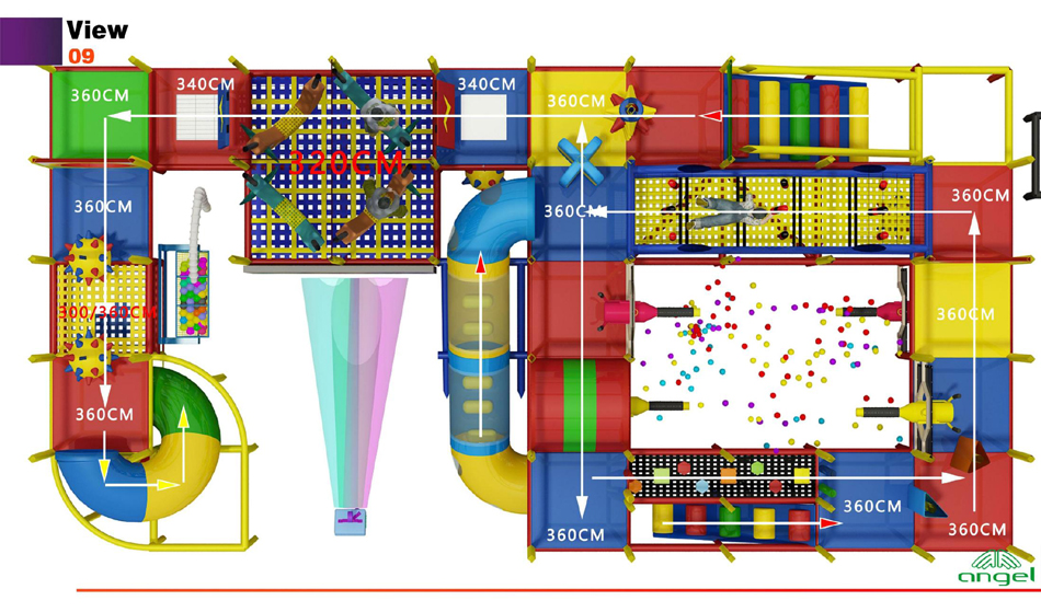 BJ-B1636 - childrens indoor playground - Indoor Playgrounds | Bluejayset Playground Heaven