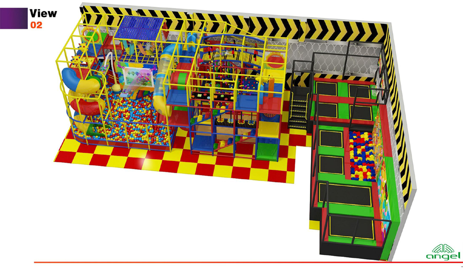 BJ-B1636 - childrens indoor playground - Indoor Playgrounds | Bluejayset Playground Heaven