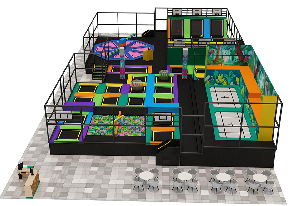 BJ-JA040 - commercial trampoline - Trampoline Park | Bluejayset Playground Heaven
