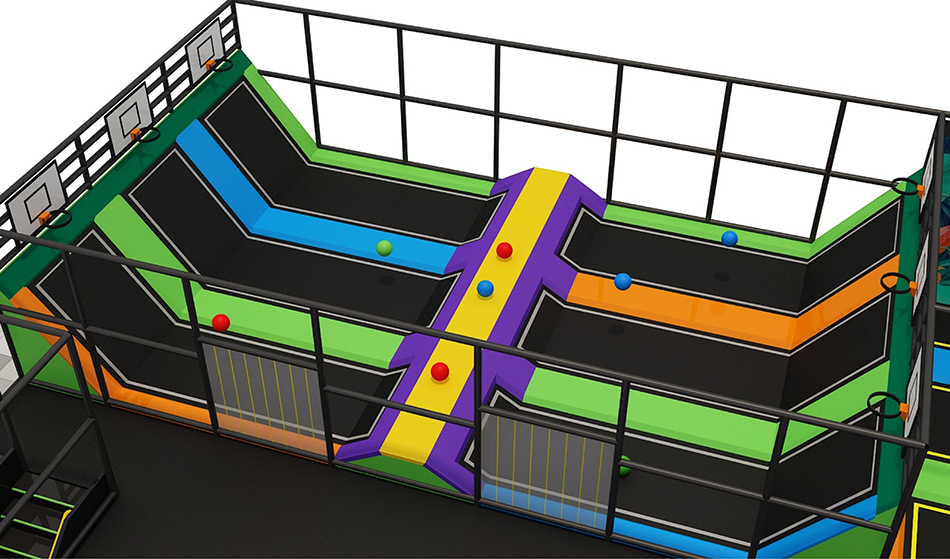 BJ-JA040 - commercial trampoline - Trampoline Park | Bluejayset Playground Heaven