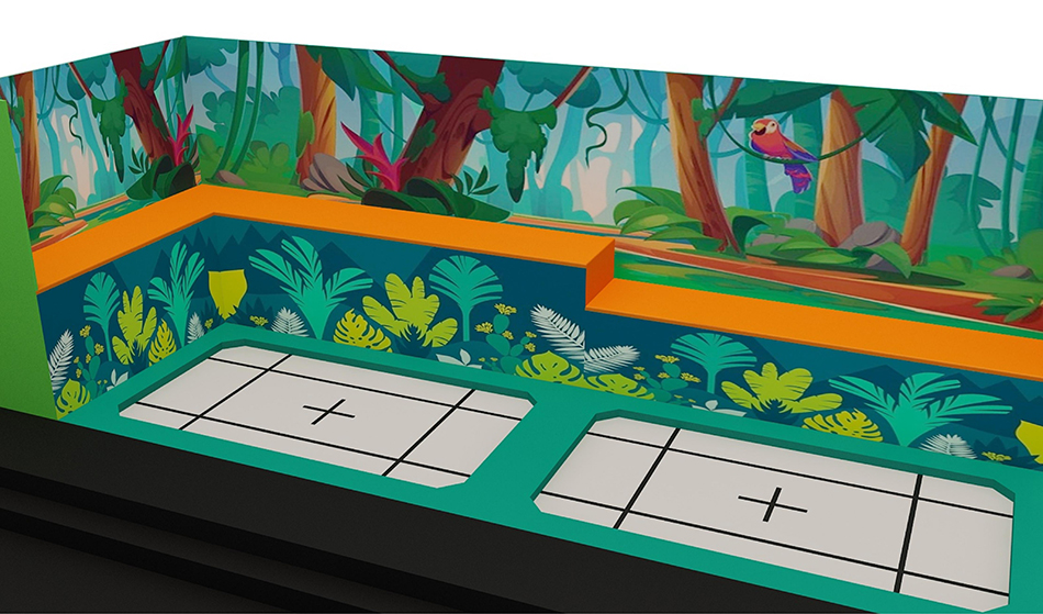 BJ-JA040 - commercial trampoline - Trampoline Park | Bluejayset Playground Heaven
