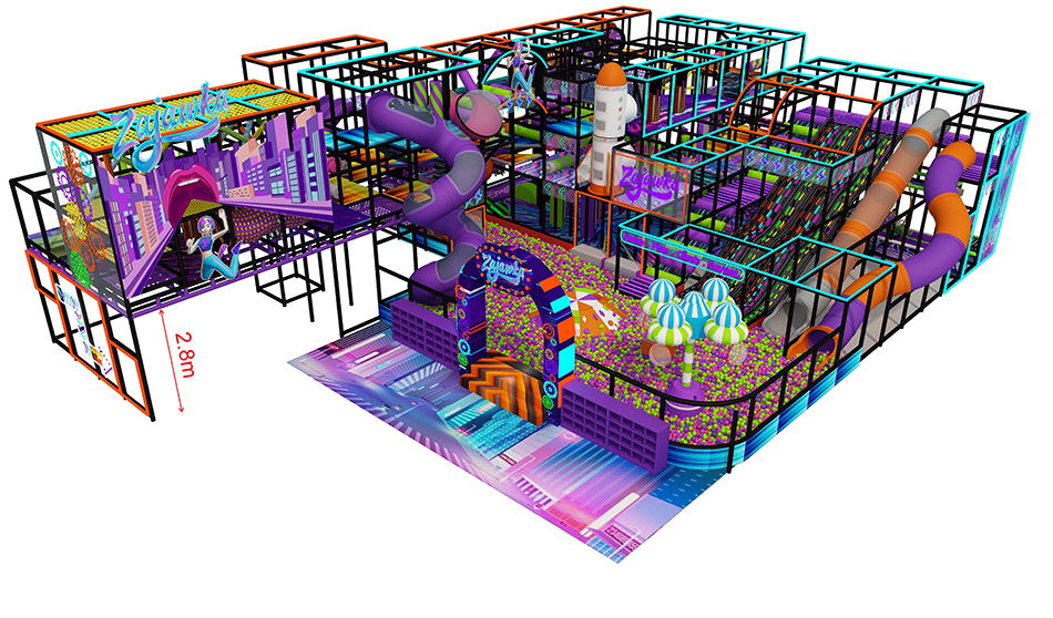BJ-B1673 - Design indoor playground - Indoor Playgrounds | Bluejayset Playground Heaven