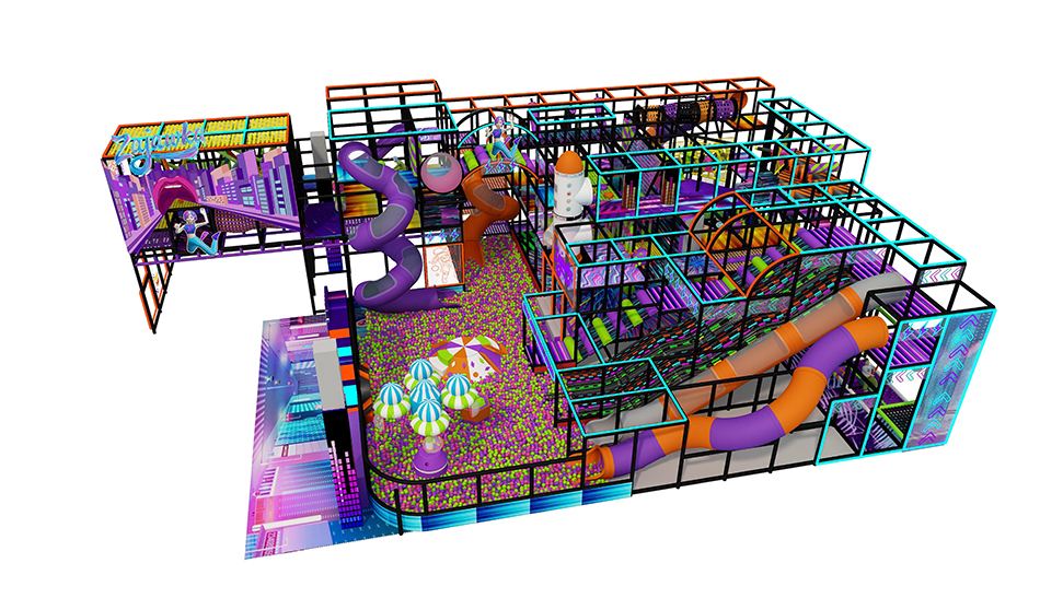 BJ-B1673 - Design indoor playground - Indoor Playgrounds | Bluejayset Playground Heaven