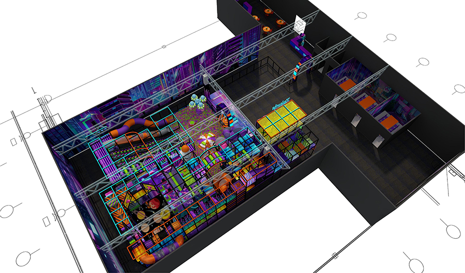 BJ-B1673 - Design indoor playground - Indoor Playgrounds | Bluejayset Playground Heaven