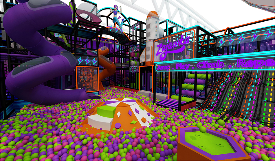 BJ-B1673 - Design indoor playground - Indoor Playgrounds | Bluejayset Playground Heaven