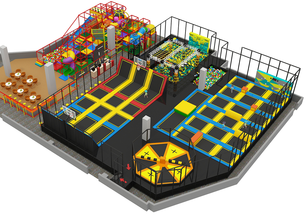 BJ-JA003 - Extreme Trampoline - Trampoline Park | Bluejayset Playground Heaven