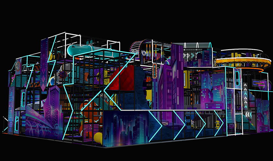 BJ-B1619 - Future theme indoor playground - Indoor Playgrounds | Bluejayset Playground Heaven