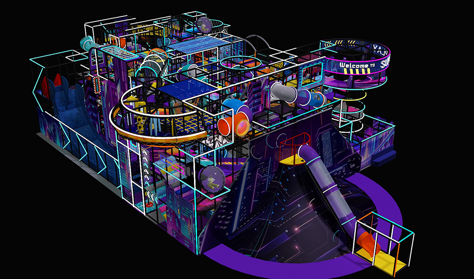 BJ-B1619 - Future theme indoor playground - Indoor Playgrounds | Bluejayset Playground Heaven