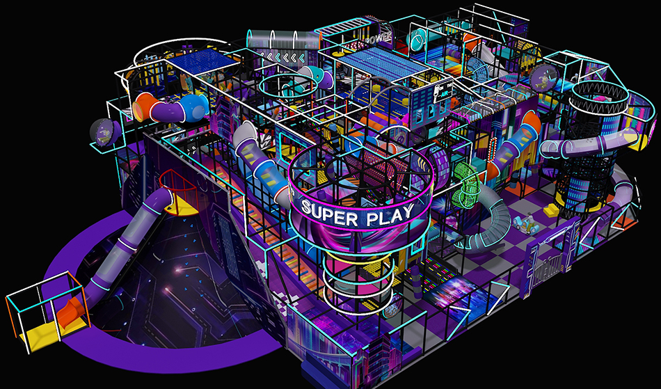 BJ-B1619 - Future theme indoor playground - Indoor Playgrounds | Bluejayset Playground Heaven