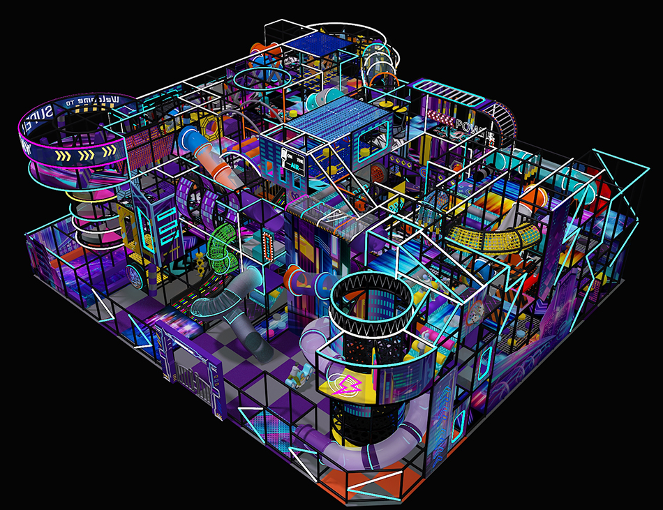 BJ-B1619 - Future theme indoor playground - Indoor Playgrounds | Bluejayset Playground Heaven