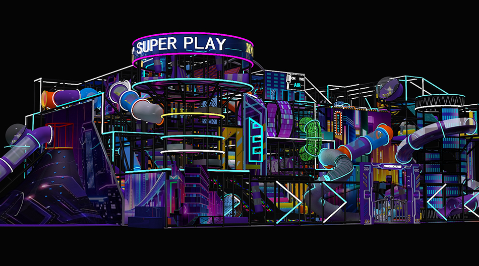 BJ-B1619 - Future theme indoor playground - Indoor Playgrounds | Bluejayset Playground Heaven