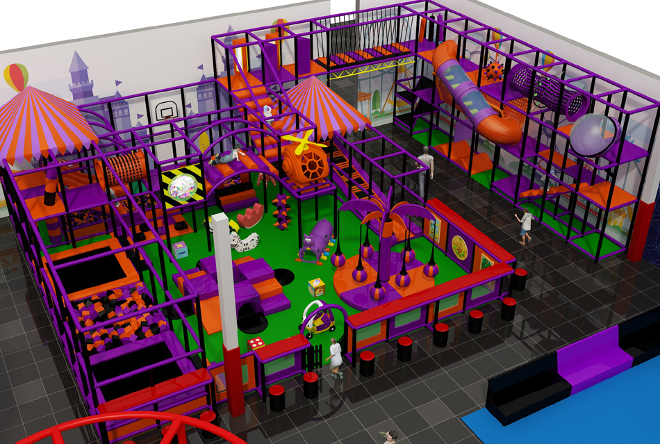 BJ-B1653 - indoor home playground - Indoor Playgrounds | Bluejayset Playground Heaven