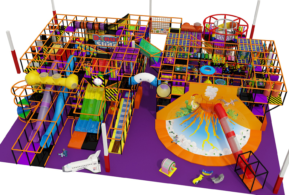 BJ-B1653 - indoor home playground - Indoor Playgrounds | Bluejayset Playground Heaven