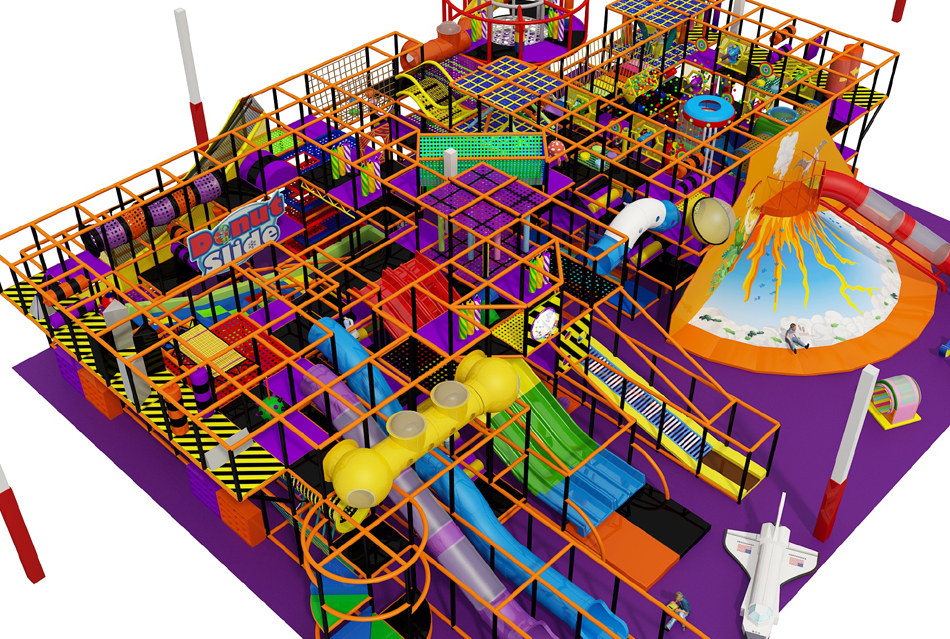 BJ-B1653 - indoor home playground - Indoor Playgrounds | Bluejayset Playground Heaven