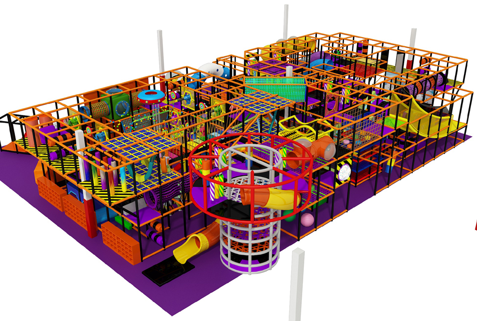 BJ-B1653 - indoor home playground - Indoor Playgrounds | Bluejayset Playground Heaven