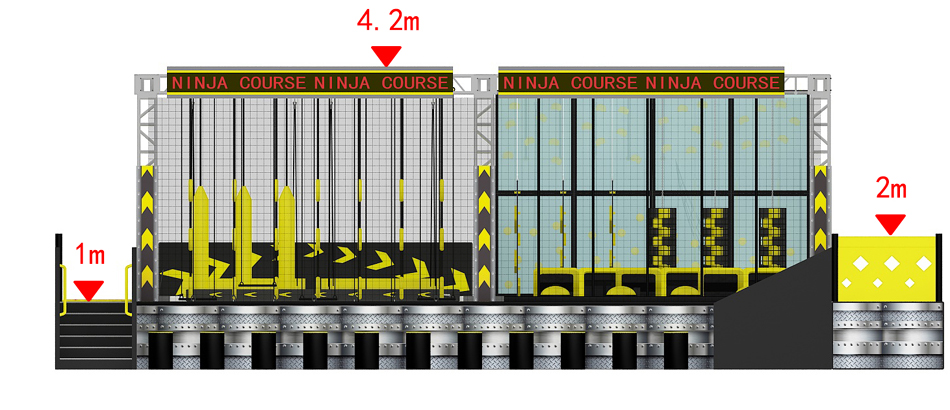 Indoor Ninja Warrior Obstacle ? Ninja Warrior Courses | Bluejayset Playground Heaven