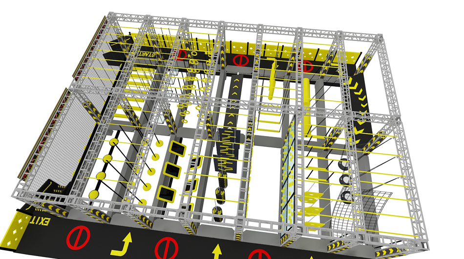 Indoor Ninja Warrior Obstacle ? Ninja Warrior Courses | Bluejayset Playground Heaven
