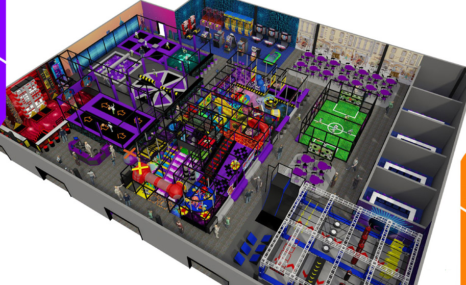 BJ-B1646 - indoor parks for children - Indoor Playgrounds | Bluejayset Playground Heaven