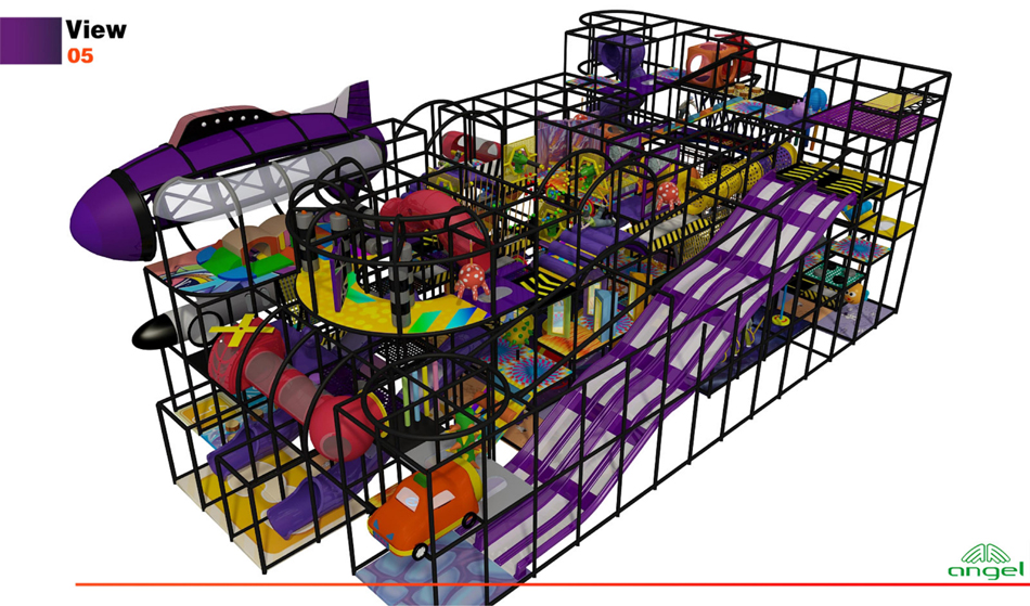 BJ-B1638 - indoor play areas near me - Indoor Playgrounds | Bluejayset Playground Heaven