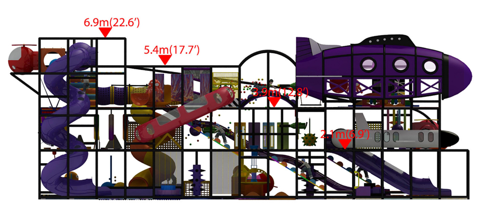 BJ-B1638 - indoor play areas near me - Indoor Playgrounds | Bluejayset Playground Heaven
