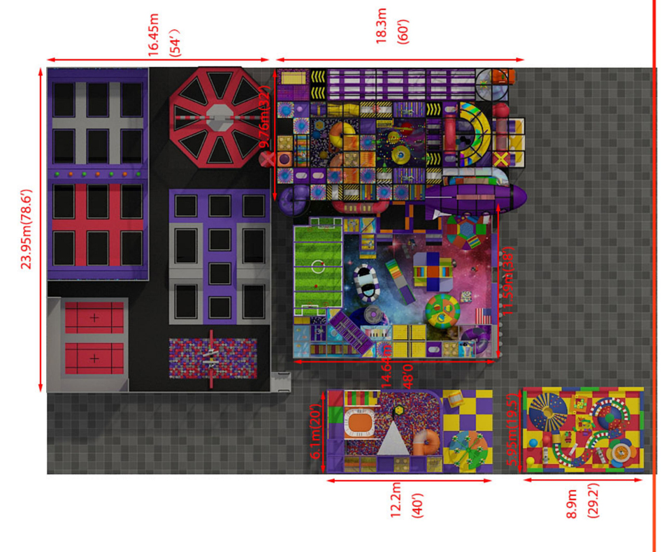 BJ-B1638 - indoor play areas near me - Indoor Playgrounds | Bluejayset Playground Heaven
