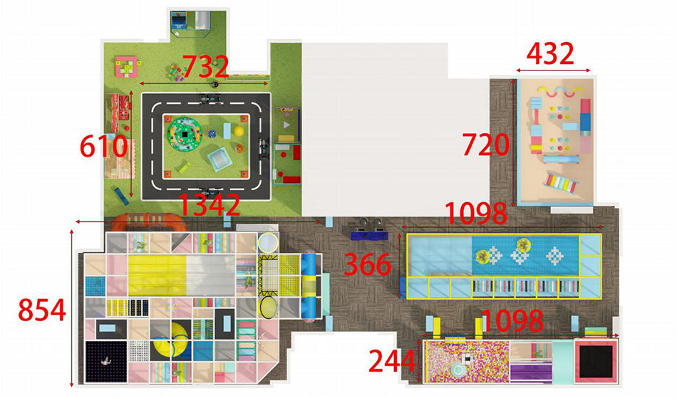 BJ-B1628 - indoor play areas near me - Indoor Playgrounds | Bluejayset Playground Heaven