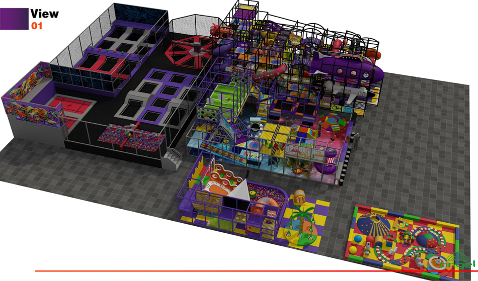 BJ-B1638 - indoor play areas near me - Indoor Playgrounds | Bluejayset Playground Heaven