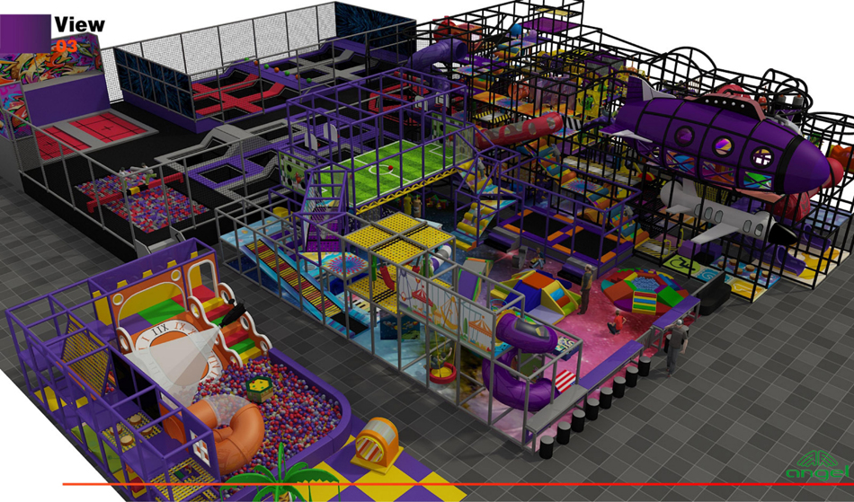 BJ-B1638 - indoor play areas near me - Indoor Playgrounds | Bluejayset Playground Heaven