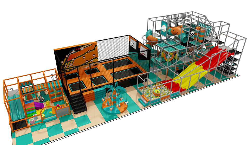 BJ-B1641 - indoor play ground - Indoor Playgrounds | Bluejayset Playground Heaven