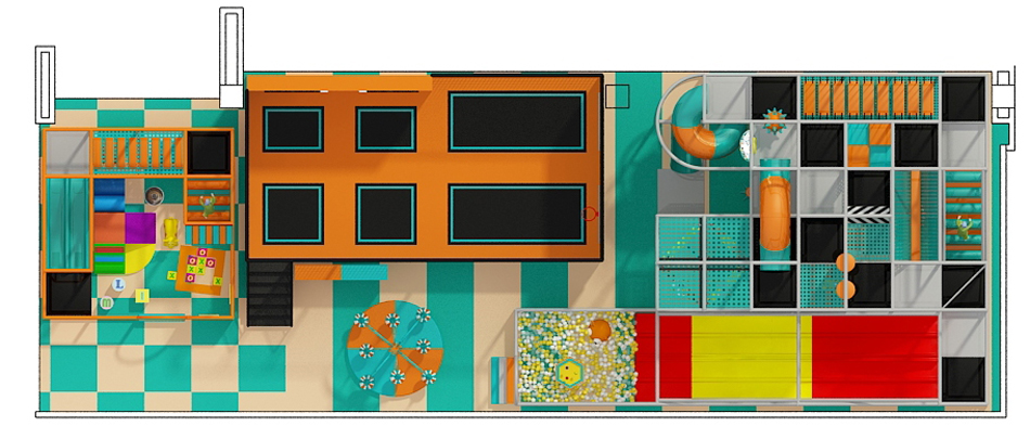 BJ-B1641 - indoor play ground - Indoor Playgrounds | Bluejayset Playground Heaven