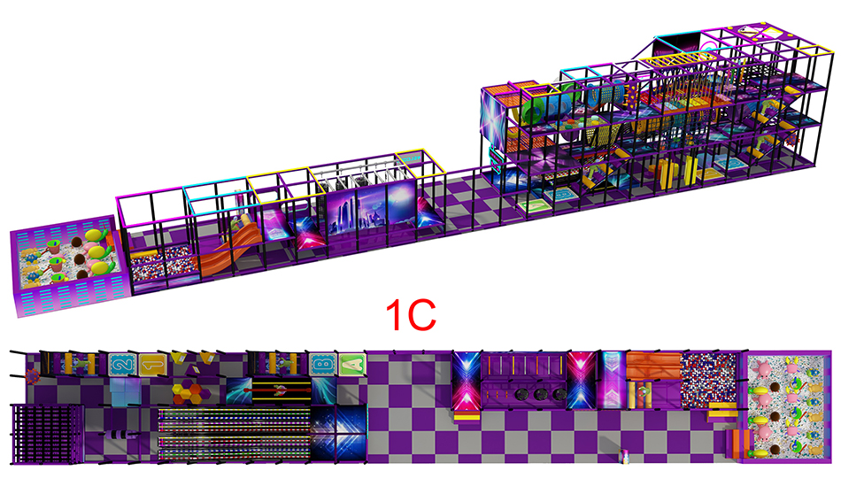 BJ-B1616 - Indoor play in Saudi Arabia - Indoor Playgrounds | Bluejayset Playground Heaven