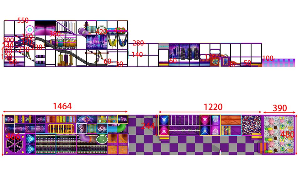 BJ-B1616 - Indoor play in Saudi Arabia - Indoor Playgrounds | Bluejayset Playground Heaven