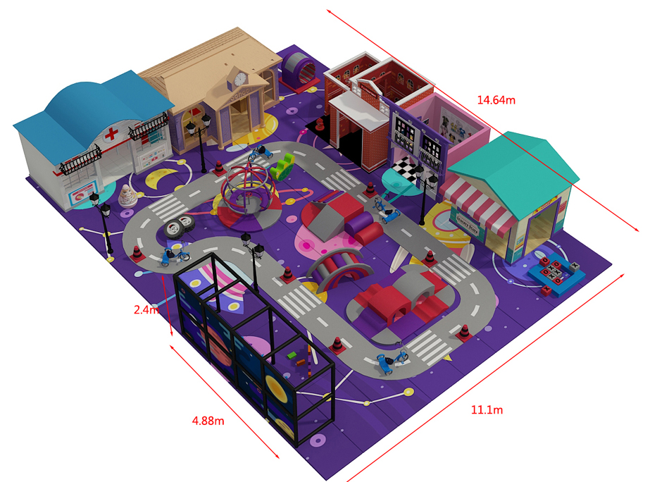 BJ-B1637 - indoor play structures - Indoor Playgrounds | Bluejayset Playground Heaven