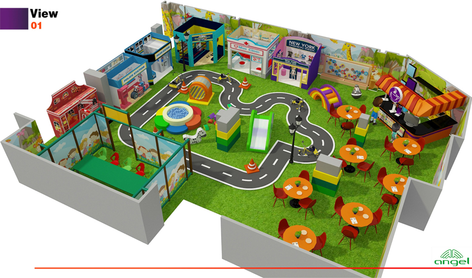 BJ-B1662 - indoor play structures - Indoor Playgrounds | Bluejayset Playground Heaven