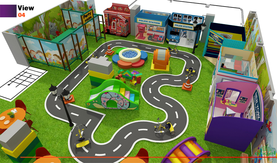 BJ-B1662 - indoor play structures - Indoor Playgrounds | Bluejayset Playground Heaven