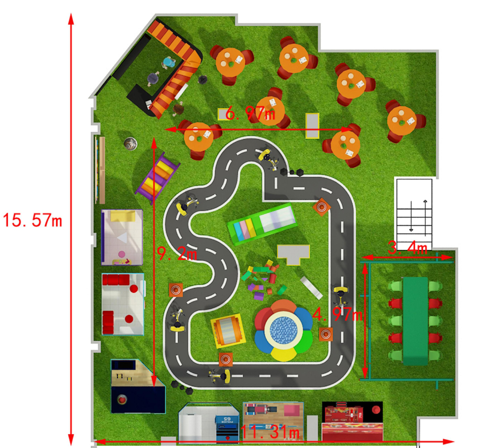 BJ-B1662 - indoor play structures - Indoor Playgrounds | Bluejayset Playground Heaven