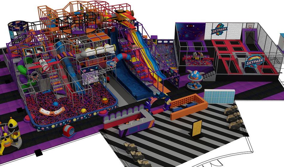 BJ-B1637 - indoor play structures - Indoor Playgrounds | Bluejayset Playground Heaven