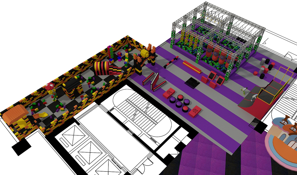 BJ-B1637 - indoor play structures - Indoor Playgrounds | Bluejayset Playground Heaven