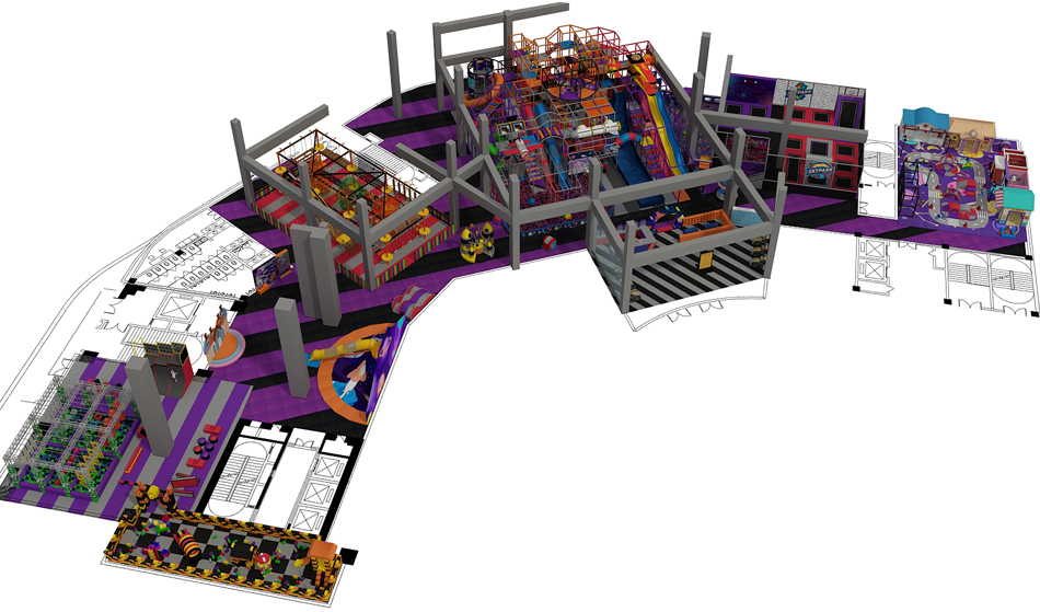 BJ-B1637 - indoor play structures - Indoor Playgrounds | Bluejayset Playground Heaven